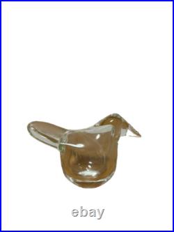 Rare Vintage Oiva Toikka Sieppo Clear Bird Iittala Finland Glass Figurine Rare Vintage Oiva Toikka Sieppo Clear Bird Iittala Finland Glass Figurine