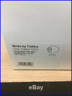 Rare iittala Birds By Toikka Polar Night Owl Male 160x190 mm Glass Figure K6-653