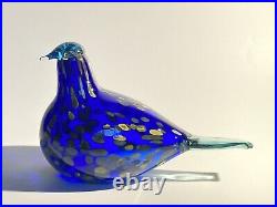 Sinikki Oiva Toikka Special Bird Design blown Glass Iittala Finland