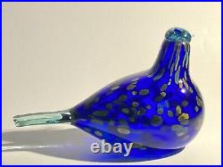 Sinikki Oiva Toikka Special Bird Design blown Glass Iittala Finland