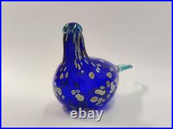 Sinikki Oiva Toikka Special Bird Design blown Glass Iittala Finland