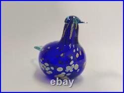 Sinikki Oiva Toikka Special Bird Design blown Glass Iittala Finland