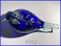 Sinikki Oiva Toikka Special Bird Design blown Glass Iittala Finland