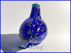 Sinikki Oiva Toikka Special Bird Design blown Glass Iittala Finland