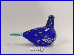 Sinikki Oiva Toikka Special Bird Design blown Glass Iittala Finland