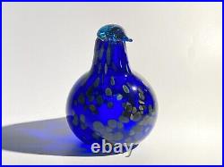 Sinikki Oiva Toikka Special Bird Design blown Glass Iittala Finland