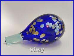 Sinikki Oiva Toikka Special Bird Design blown Glass Iittala Finland