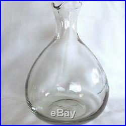 TIMO SARPANEVA Bird Bottle Pitcher Decanter MID CENTURY MODERN 60s Finnish Glass