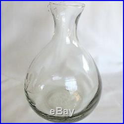 TIMO SARPANEVA Bird Bottle Pitcher Decanter MID CENTURY MODERN 60s Finnish Glass