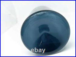 Timo Sarpaneva, blue glass decanter carafe pitcher, Iittala Finland 2503 1950's