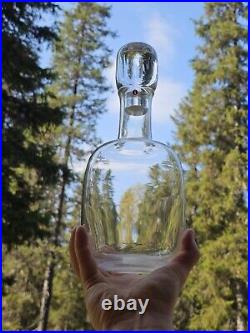 Timo Sarpaneva glass bottle decanter Jurmo Iittala