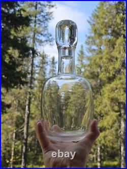 Timo Sarpaneva glass bottle decanter Jurmo Iittala