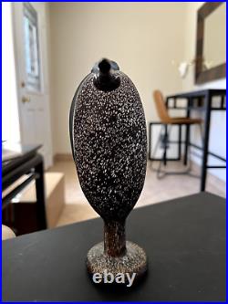 Toikka HERON Iittala Art Glass Bird Signed with Original Box 2016 Retired