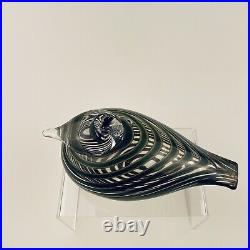 Toikka Littala Wren Signed Beautiful Condition Glass Collectible Green