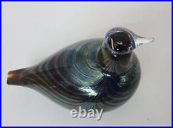 Vintage Glass Bird by Oiva Toikka, Signed Bird Nuutajarvi Northern Duck