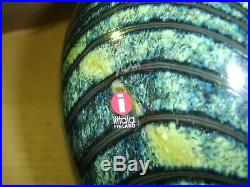 Vintage Iittala Art Glass Oiva Toikka Bird Large 11 1/2 Long Signed Amethyst