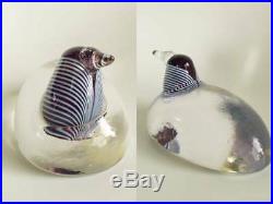 Vintage Kosta Boda Glass Crystal Bird by Bertil Vallien Rare! 500 made / iittala