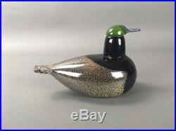 Vintage Oiva Toikka Glass Bird Male Duck 1994 Nuutajarri Art Glass Sculpture