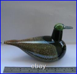 Vintage Oiva Toikka Littala Nuutjarvi Finland Art Glass Bird, Weight 808 grams