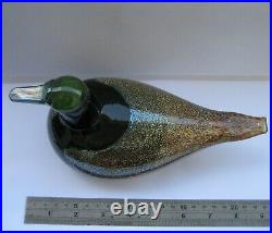 Vintage Oiva Toikka Littala Nuutjarvi Finland Art Glass Bird, Weight 808 grams