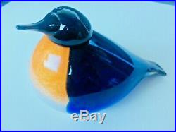 Wonderful New York Bluebird 520/1250 CORNING Oiva Toikka Nuutajärvi glass bird